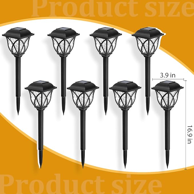 GIGALUMI 6 Pack Solar Lights Outdoor Waterproof, LED Solar Garden Lights - Image 7
