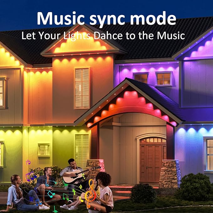 300FT Permanent Outdoor Lights, RGB LED Eaves Lights - Image 4
