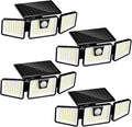 INCX Solar Motion Sensor Lights Outdoor, 3 Heads Security Lights Solar Powered by INCX