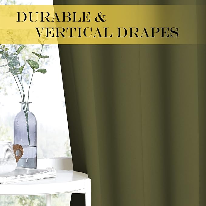 NICETOWN Room Divider Curtain 132 Inches Long, Wide Blackout Sliding Door - Image 4
