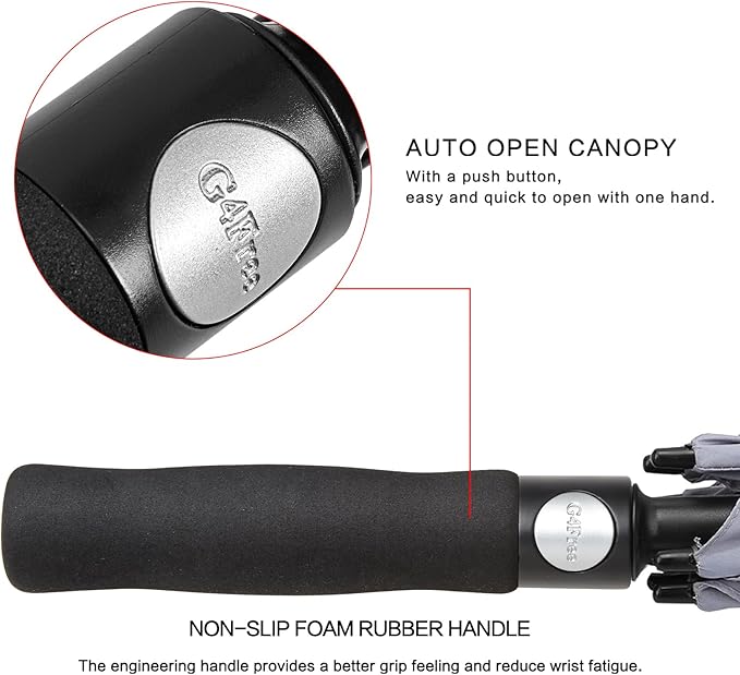 G4Free 47/54/62/68/72 Inch Automatic Open Golf Umbrella Oversize Extra Large - Image 5