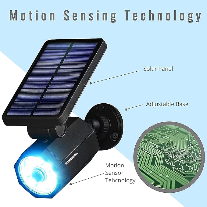 Bell+Howell Bionic Spotlight Deluxe Solar-Powered Spot Light 25 Feet Motion - Image 3