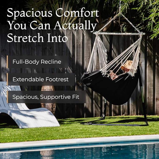 Hanging Hammock Chair Swing – Hanging Chair Outdoor & Indoor - Image 2