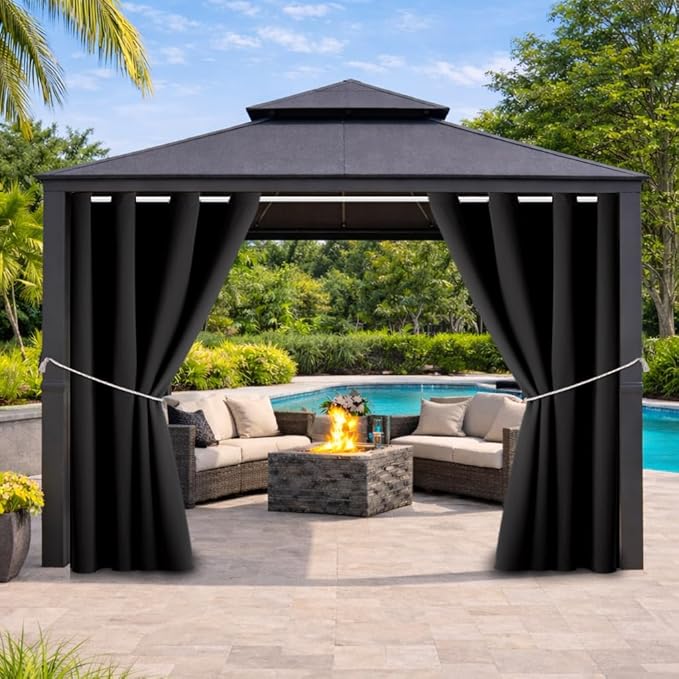 Outdoor Indoor Curtains W52 x L72 by DivaenCamino