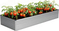 Vengarus 12x4x2FT Galvanized Raised Garden Bed Kit, Large Rectangle Elevated by Vengarus
