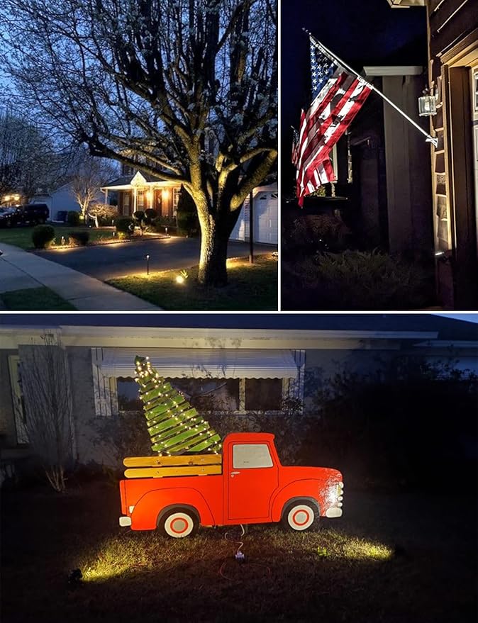 SUNVIE Dusk to Dawn Outdoor Lighting 120V LED Spot Lights Outdoor Landscape - Image 5