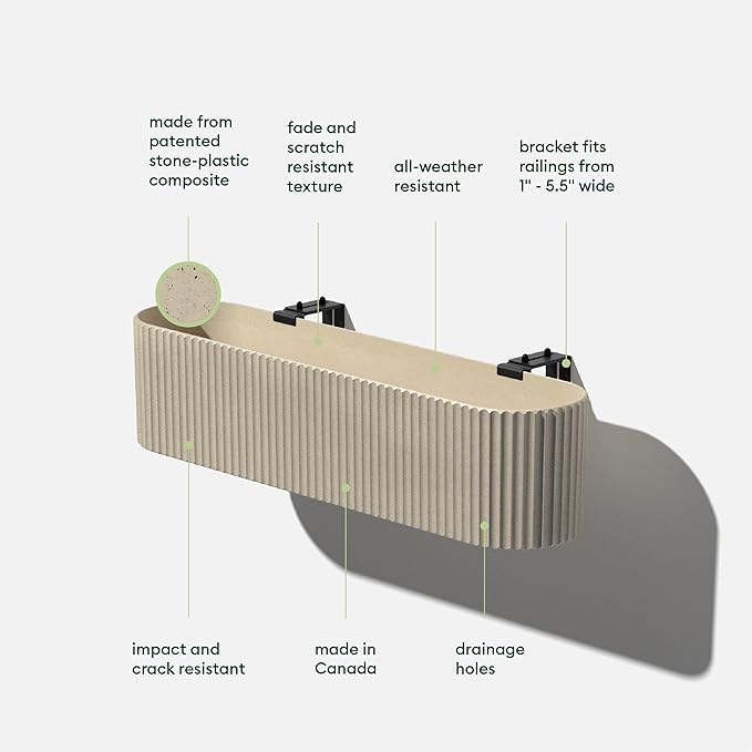 Veradek Demi Series Railing Planter - Image 2