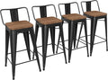Yongchuang 24" Metal Barstools Set of 4 Counter Bar Stools by YongchuangInternational