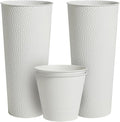 Worth 2 Pack 28" Tall Narrow Metal Planter by WORTH