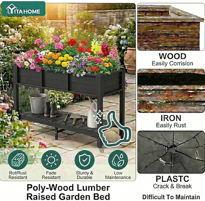 YITAHOME Raised Garden Bed HDPE - Image 5