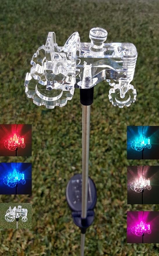 Solar Garden Stake Lights with Color Changing LED or Regular White LED - Image 2