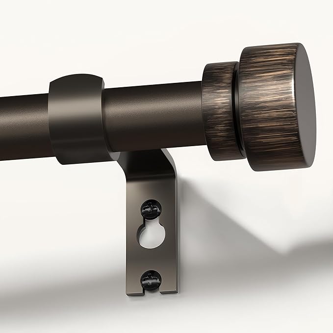 Modern Antique Brown Bronze Curtain Rods by Unknown