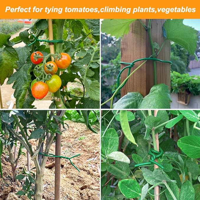 Tenn Well Plant Ties for Climbing Plants, 66 Feet 2.8mm Green Garden Wire Ties - Image 4