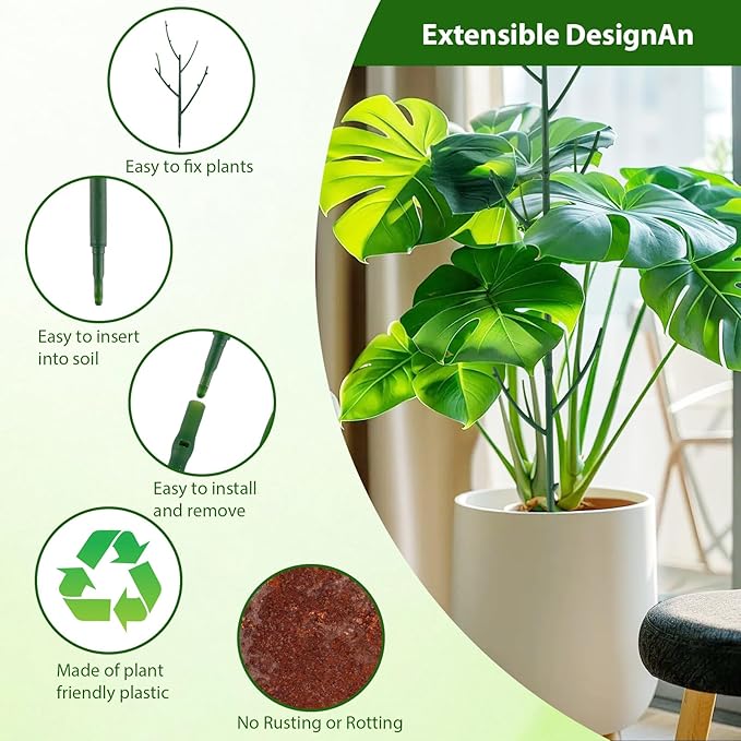 15 Pack Stackable Plant Support Stakes, Garden Trellis - Image 5