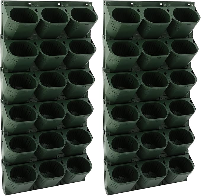 Self Watering Wall Planter | 36 Pots Vertical Garden Planter by Yellulu