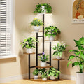 Corner Plant Stand with Grow Lights, 7 Tiered Plant Shelf Indoor, Metal Plant by Nedechom