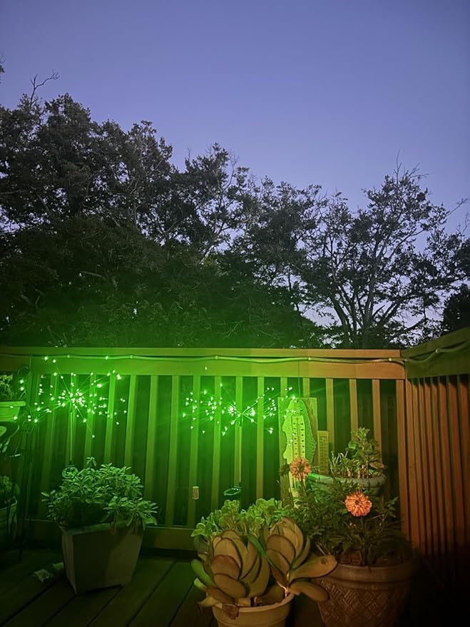 YOTOZU 4 PCS Solar Firework Light, Outdoor Solar Garden Decorative Lights 120 - Image 6