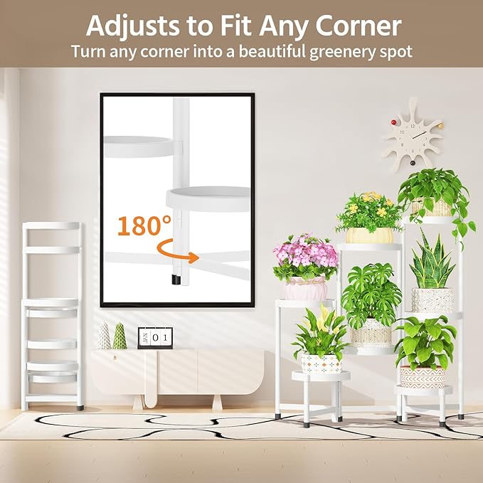 LASZOLA 7 Tiered Folding Plant Stand Indoor - Image 4