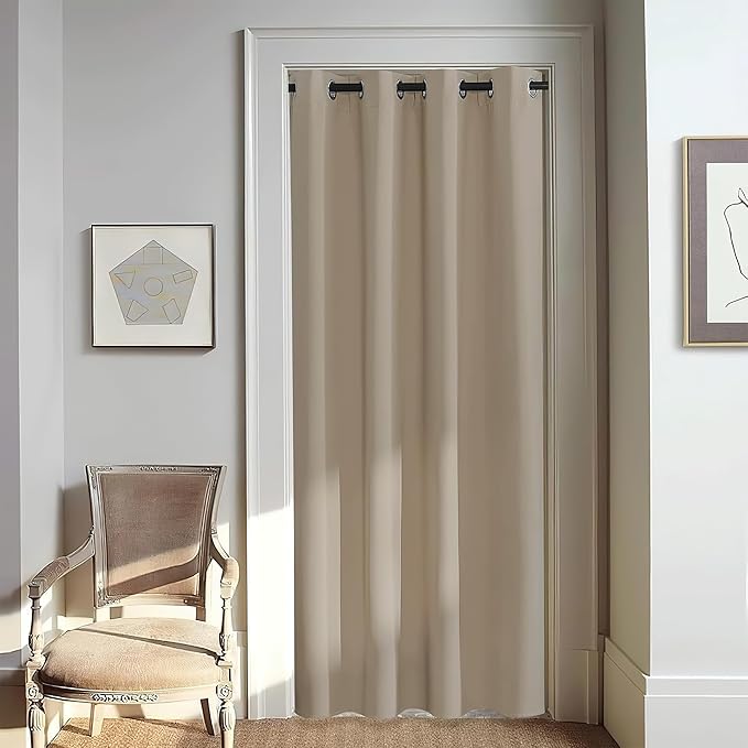 NICETOWN Door Curtain for Closet Doors 80 Inches Long 1 Panel, Room Divider by NICETOWN