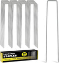 HongWay 60 Pack 12 Inch Landscape Staples, Tent Stakes Heavy Duty Galvanized 11 by HongWay