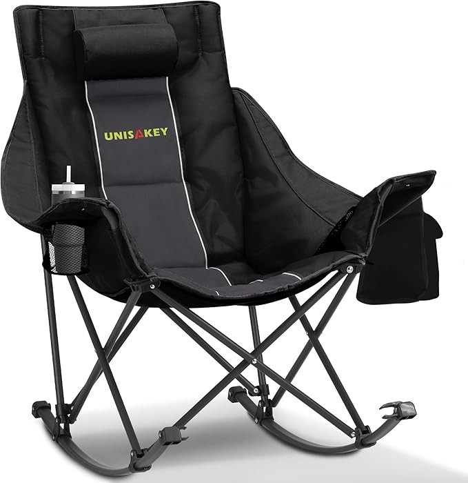 Oversized Rocking Camping Chair by Unknown