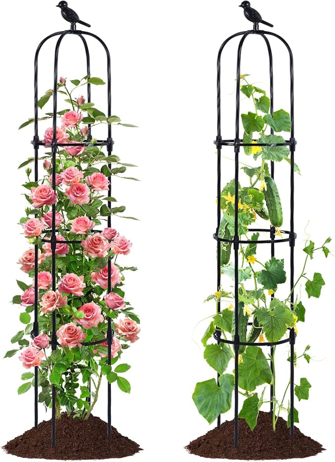 Garden Trellis for Climbing Plant Outdoor, 2 Pack by follook