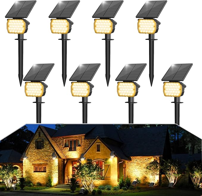 VOLISUN Solar Spotlight Outdoor, IP67 Waterproof Solar Landscape Spot by VOLISUN