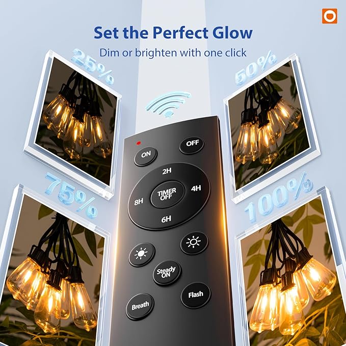addlon 50FT LED Outdoor String Lights - Image 6