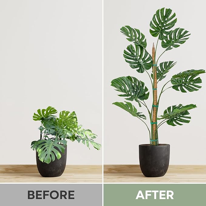 4 Pack 48'' Bendable Moss Pole Monstera Plant Support - Image 5