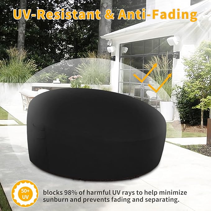 Easy-Going Heavy Duty 600D Outdoor Daybed Cover 88 Inch UV Resistant Patio - Image 4