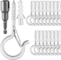 36 PCS Q-Hanger Hooks, Screw Hooks by FSAH