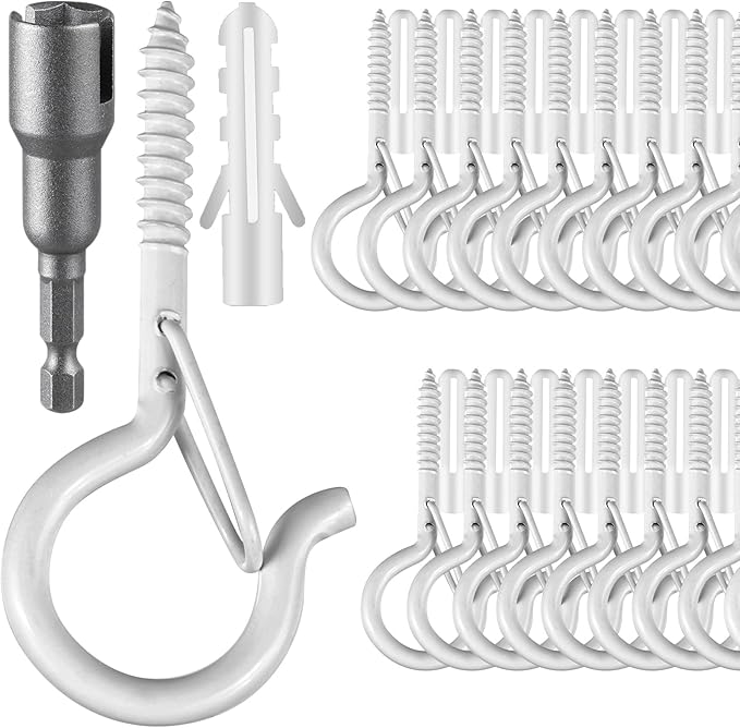36 PCS Q-Hanger Hooks, Screw Hooks by FSAH