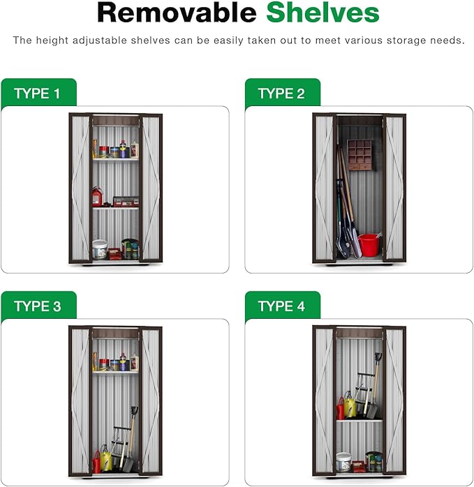 AECOJOY Outdoor Storage Cabinet Waterproof - Image 7