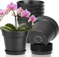 T4U 6 Inch Plant Pot 8-Pack, Plastic Planter by T4U