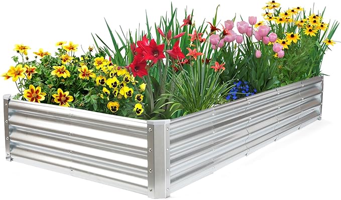 JERIA 6×3×1ft Raised Garden Bed by JERIA