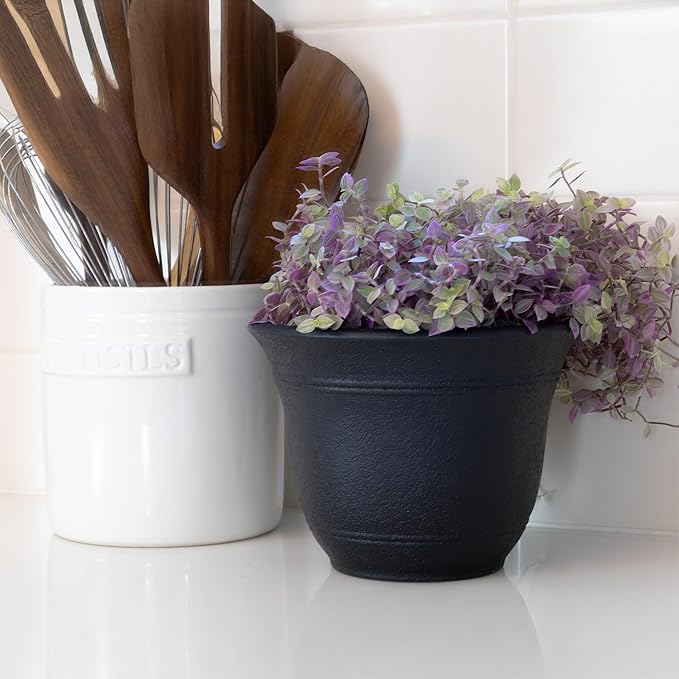 The HC Companies Sierra Round Self-Watering Pot - Image 2