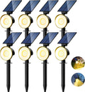 nipify 8 Pack Solar Spot Lights Outdoor Waterproof by Nipify