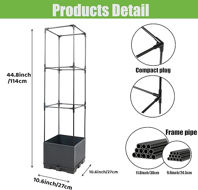 Sunnyglade 2 Pcs Raised Garden Bed Planter Box - Image 2