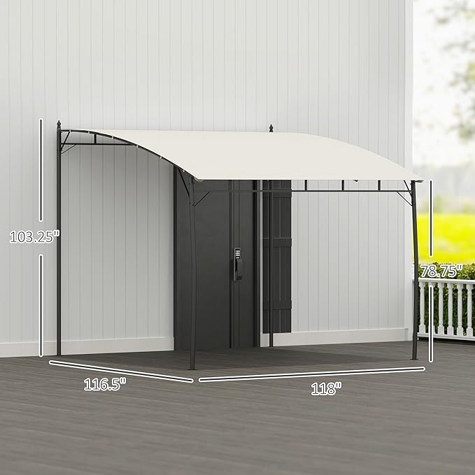 Outsunny 10' x 10' Outdoor Pergola Gazebo - Image 7