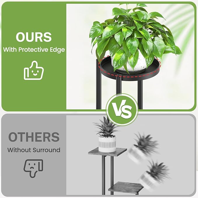 iDavosic.ly 7 Tier Plant Stand Indoor Outdoor, Tiered Corner Multiple Flower - Image 7
