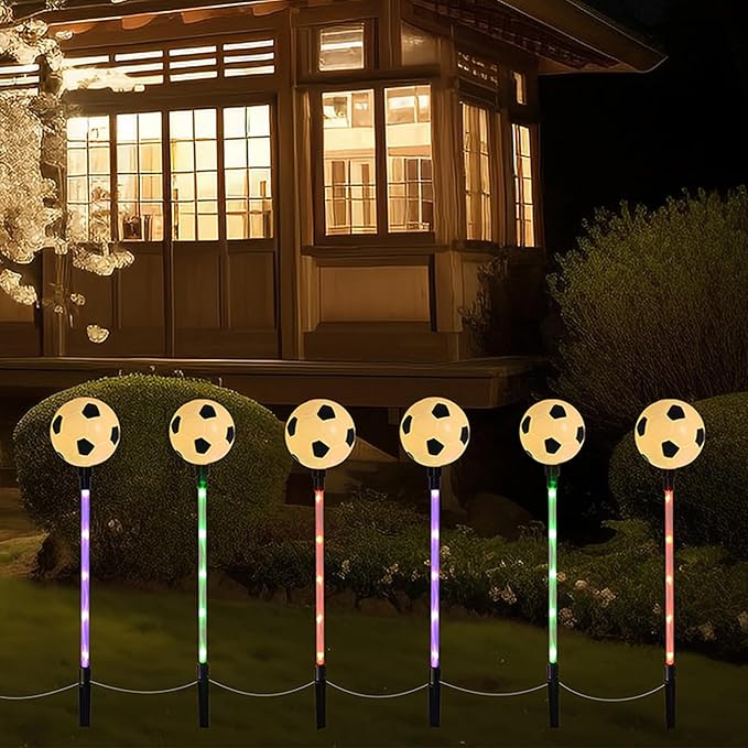 Solar Lights Outdoor, Soccer Theme LED Stake Light - Image 2
