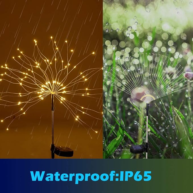 Christmas Outdoor Garden Decorative Lights, Solar Firework Lights 105 LED - Image 4