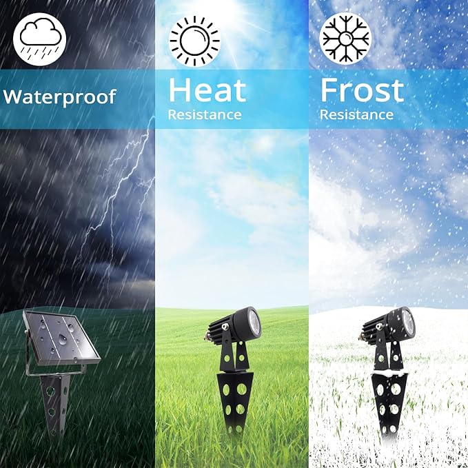 Mini 50X Twin Solar Spot Lights Outdoor Multi Color Changing RGB LED Spotlight - Image 4