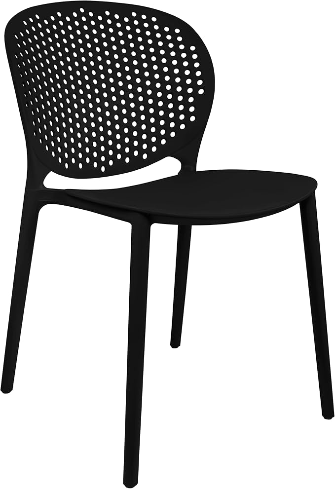 2xhome Patio Dining Chair | Modern Stackable Outdoor Pool Side Chair | Weather - Image 4