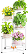 LASZOLA 5 Tiered Folding Tall Plant Stand Indoor by LASZOLA