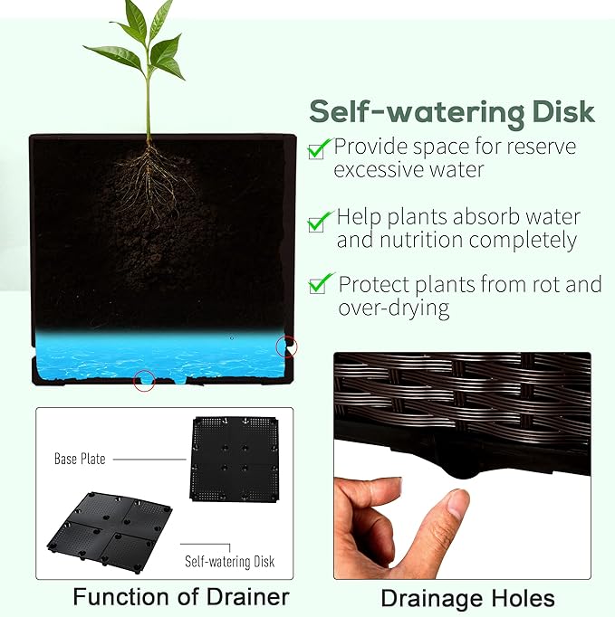 Outsunny 2 Piece Raised Garden Bed - Image 5