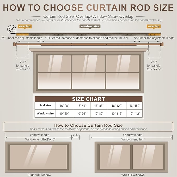 Modern Antique Brown Bronze Curtain Rods - Image 8