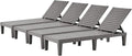 Outdoor Lounge Chaise, Adjustable Pool Lounge Chairs by EUNHOO