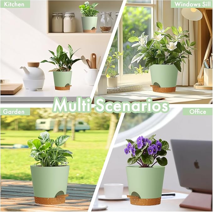 7/6.5/6/5.5/5/4 inch Self Watering Pots - Image 6
