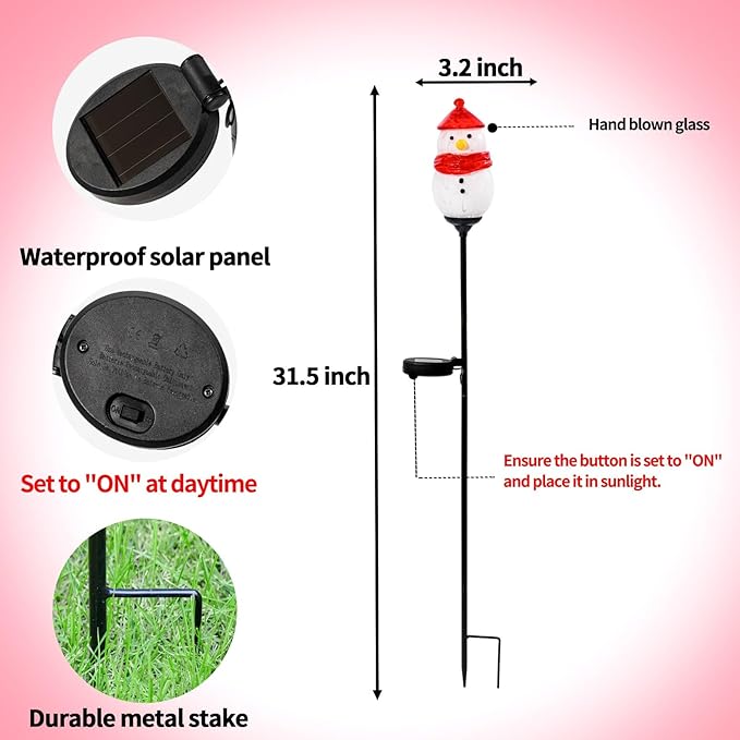 Solar Powered Garden Stake Lights Outdoor, Cute Animal Outdoor Figurine Lights - Image 2